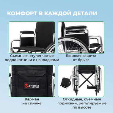ORTONICA 11702-001 Кресло-коляска для инвалидов Base 300