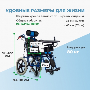 ORTONICA 12609-001 Коляска для детей с ДЦП Olvia 400