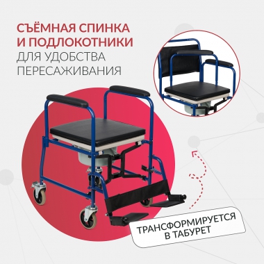 АРМЕД 12825-001 Кресло-туалет для инвалидов Армед KR 009B