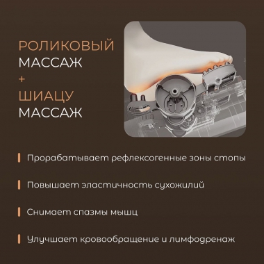GEZATONE 12469-001 Массажер для ног GEZATONE AMG719, бежевый