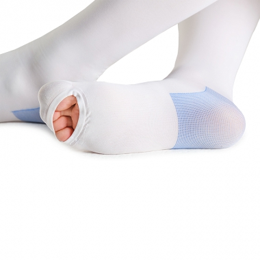 VENOTEKS 3155-007 Компрессионные чулки VENOTEKS Госпитальный ТРОМБО18 (Hospital THROMBO18) 1 класс компрессии, открытый мыс, белые