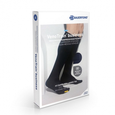BAUERFEIND 3116-011 Компрессионные гольфы BAUERFEIND VenoTrain business 1 класс компрессии, синие