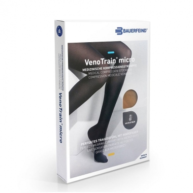 BAUERFEIND 3128-009 Компрессионные гольфы BAUERFEIND VenoTrain micro 2 класс компрессии, открытый мыс, карамель