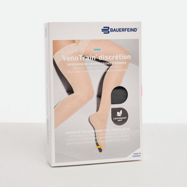 BAUERFEIND 7861-002 Компрессионные чулки BAUERFEIND VenoTrain discretion 2 класс компрессии, серые
