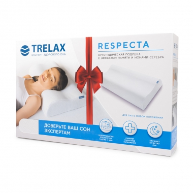 TRELAX 11731-001 Подушка ортопедическая TRELAX Respecta П05, молочная