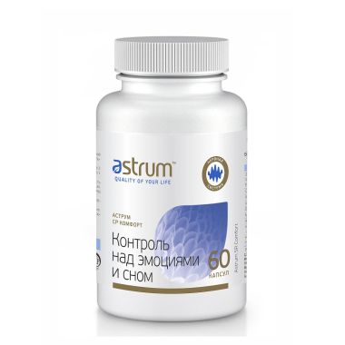 ASTRUM 10542-001 Комплекс витаминов группы B Аструм СР Комфорт (Astrum SR-Comfort) контроль над эмоциями и сном, 60 капсул