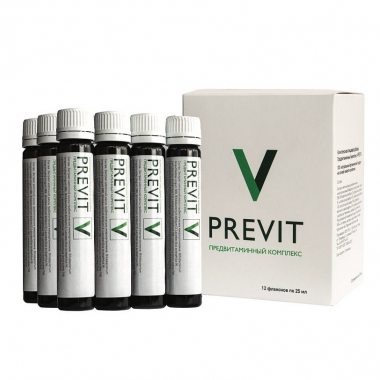 COLLA GEN (Первый живой коллаген) 11149-001 Предвитаминный комплекс PREVIT для микробиоты ЖКТ, 12*25 мл