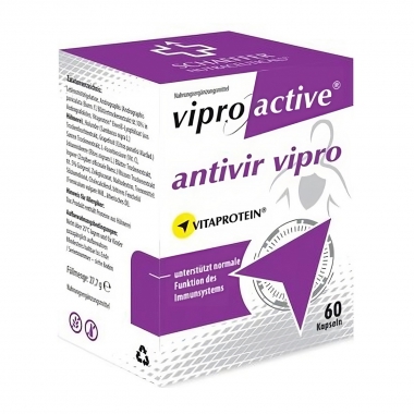 VIPROACTIVE 11443-001 Витамины для облегчения симптомов простуды и ОРВИ  VIPROACTIVE Antivir, капс. 60 шт.