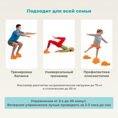 ДЕЛЬТА-ТЕРМ 9981-001 Массажер ДЕЛЬТА-ТЕРМ Полусфера, оранжевая
