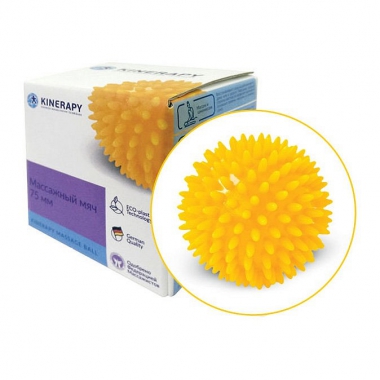 KINERAPY 3951-004 Мяч массажный, KINERAPY RH107, желтый